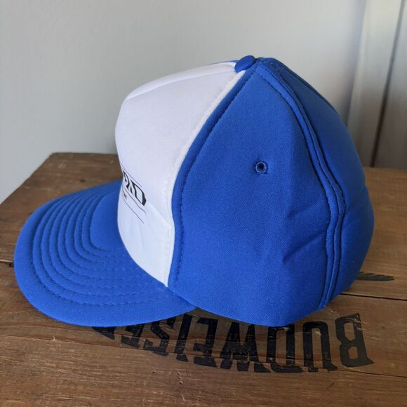 Vintage 80s Trucker Hat Record Quarter Horse Racing Magazine Foam Snapback New - Picture 3 of 15